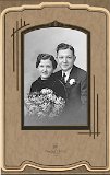 Arthur Escher and Eunice Disch wedding photo, circa 1935.